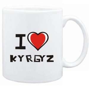  Mug White I love Kyrgyz  Languages