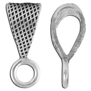  12mm Silver Woven Pewter Bail Arts, Crafts & Sewing