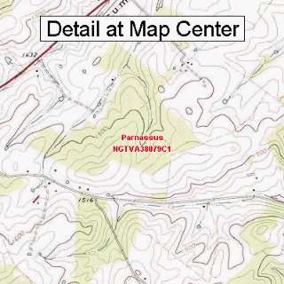 USGS Topographic Quadrangle Map   Parnassus, Virginia (Folded 