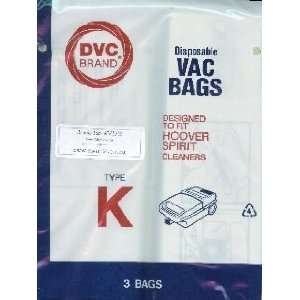  Hoover K Bag Generic 3 Pack for Canisters