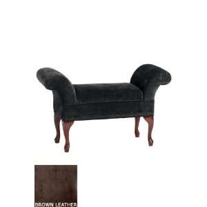 Delmar 45w Rolled arm Double Seat   Leather 