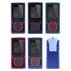   Microsoft Zune 4GB 8GB Crystal Carrying Case with Removable Belt Clip