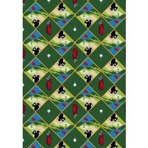Joy Carpets 58 Games People Play Spike N Tee Green Golf Rug Size 10 