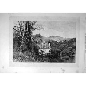   1895 English Homes Wucombe Abbey Country View Print