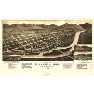   county seat of Missoula County 1884. H. Wellge, del. Beck & Home