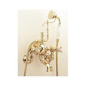 Herbeau Creations Royale Wall Mount Tub Faucet 3031 70 Weathered Brass