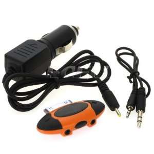   FM TRANSMITTER + CAR CHARGER + AUX CABLE FOR iPOD NANO Electronics