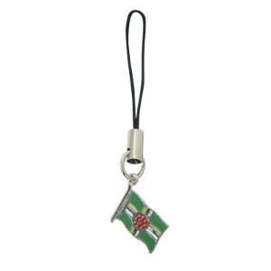  Dominica Flag Cell Phone Charm  TYFL0003 Cell Phones 