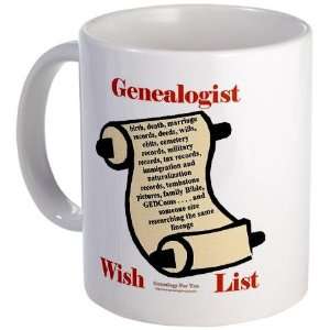  Genealogy Wish List Family Mug by  Kitchen 