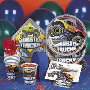   Monster Trucks Basic Party Pack   Tableware & Tableware Sets Toys