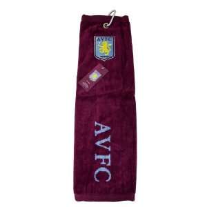 Aston Villa Fc Golf Tri Fold Towel 