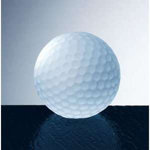  Frosted Molten Glass Golf Ball Ornament