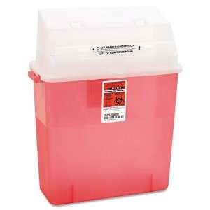  Sharps Container for Patient Room, Plastic, 3 Gallon 