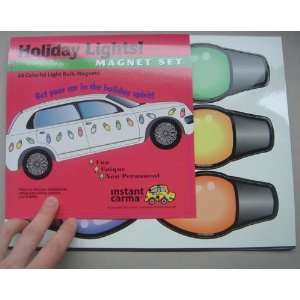  24 Holiday Light Bulbs Car Magnet Set