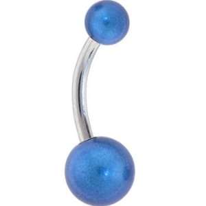  Electric Blue MIRACLE BALL Belly Button Ring Jewelry