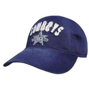  Dallas Cowboys 50th Anniversary Washed Logo Cap Sports 