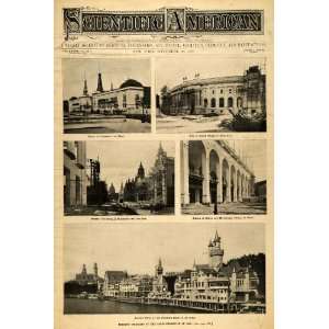   Cover Scientific Paris Exposition Buildings 1900   Original Cover
