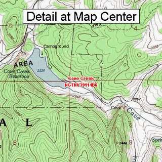   Topographic Quadrangle Map   Cave Creek, Nevada (Folded/Waterproof