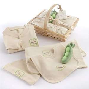    Sweet Pea Five Piece Organic Layette Baby Gift Set 