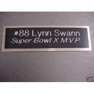  Steelers Lynn Swann Engraved Super Bowl X MVP Name Plate 