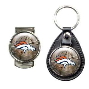  Denver Broncos Money Clip & Key Chain Gift Set Sports 