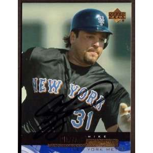   Upper Deck #437 Mike Piazza Mets Signed Auto Jsa