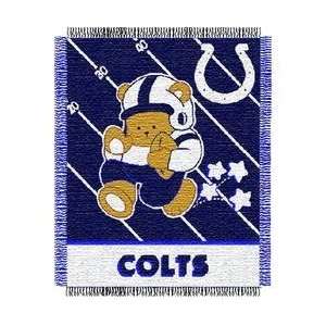 Indianapolis Colts NFL Triple Woven Jacquard Throw (Baby Series) (36 