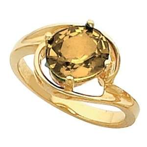  14K Yellow Gold Golden Topaz Ring Jewelry