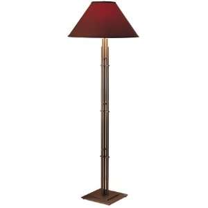   Single Light Floor Lamp with Square Base from the Metra Collection