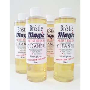  Bristle Magic Paintbrush Cleaner 4  8 Oz Bottles sale $38 