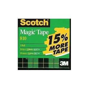  Scotch Magic Tape 810 (BONUS SIZE 15% MORE) 3/4 X 1500 