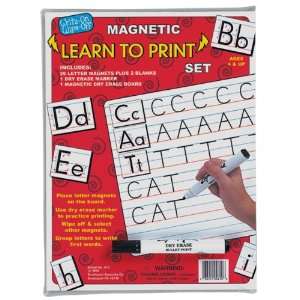    Smethport Magnetic Dry Erase Learn to Print Set Toys & Games