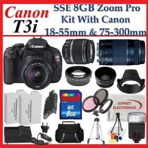 Canon EOS Rebel T3i Digital 18 MP CMOS SLR Cameras (600D) with Canon 
