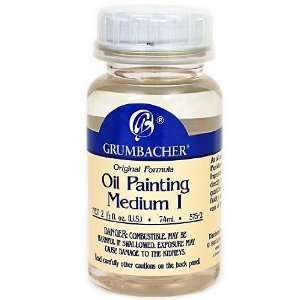  Grumbacher 5752 2 1/2 Ounce Oil Painting Medium 1, Jar 
