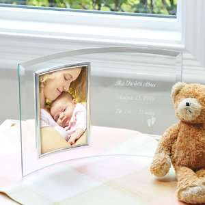  Personalized Newborn Footprint Designer Glass Frame Baby