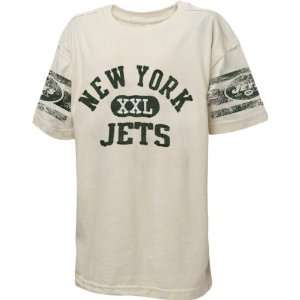   Jets Youth XXL Graphic Vintage Paper White T Shirt