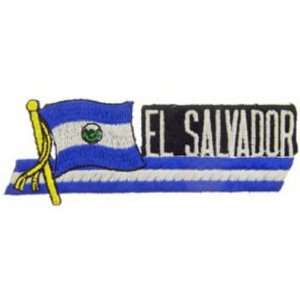  El Salvador Flag with Script Patch 2 x 5 Patio, Lawn & Garden