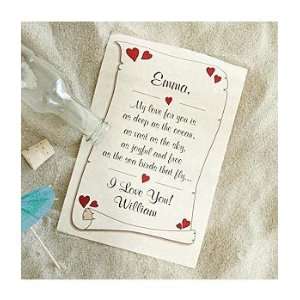  Personalized Romantic Message in a Bottle