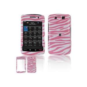  BlackBerry Storm 2 Graphic Case   Pink/White Zebra Cell 