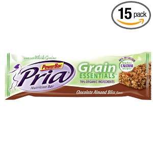 PowerBar Pria Whole Grain Essentials, Chocolate Almond Bliss (Pack of 