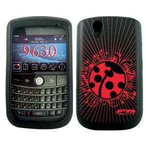  Blackberry Tour 9630 Red LADYBUGS on Black Silicone/Gel 