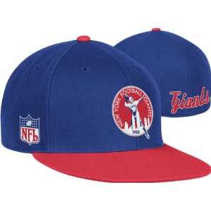  New York Giants Reebok Throwback Logo Structured Fitted Hat 