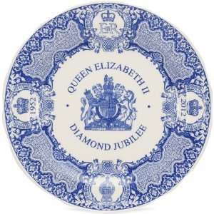 Spode Blue Room Diamond Jubilee Queen Elizabeth II Plate 10.5  