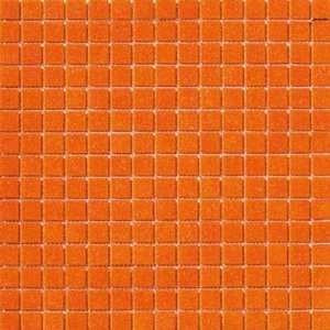  Marazzi Glass Mosaics 1 x 1 Orange Ceramic Tile