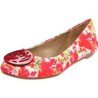   Burch Caroline Mestico Ballet Flat in Acai Red French Blue Shoes