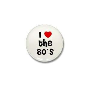  I the 80s Love Mini Button by  Patio, Lawn 