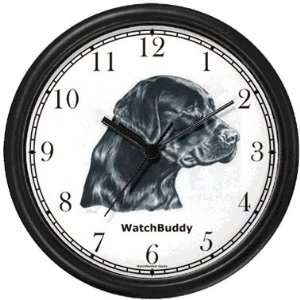 Labrador Retriever (Black) Dog Wall Clock by WatchBuddy Timepieces 