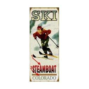  Ski Steamboat Colorado Sign   Customizable