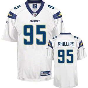  San Diego Chargers Shaun Phillips Replica White Jersey, by 