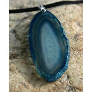  Agate Slice Pendant approx 2 inches Beautiful Piece Arts 